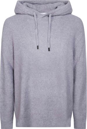 Paolo Pecora Grey Relaxed Fit Drawstring Hoodie