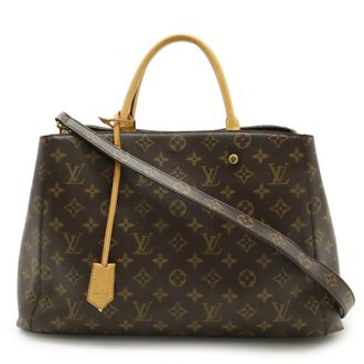 Louis Vuitton Brown Monogram Monogram Handbag Shoulder Bag Tote Bag (Pre-Owned)