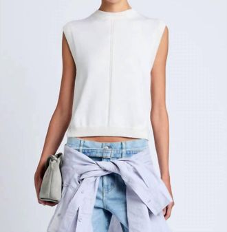Proenza Schouler Emily Sleeveless Sweater In Off White