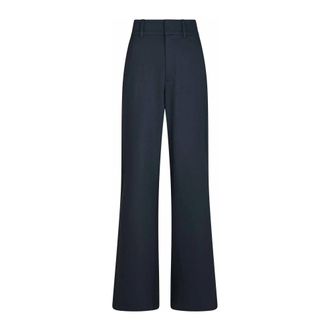 Neo Noir Broeken, Dames, Blauw, XS, Marineblauwe Hoge Taille Klassieke Broek