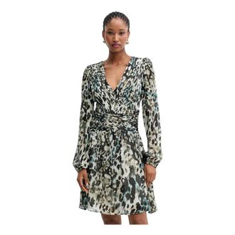 Guess Kleedjes, Dames, Veelkleurig, S, Leer, Romina Jurk
