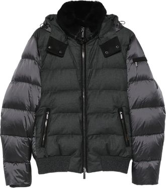 Moorer Piumino con zip - Grigio