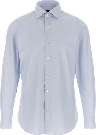 Finamore Hombre, Camisas, Azul, Talla: L
