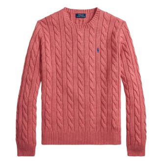 Polo Ralph Lauren Cotton Cable Crew Knit Sweater, Size Medium