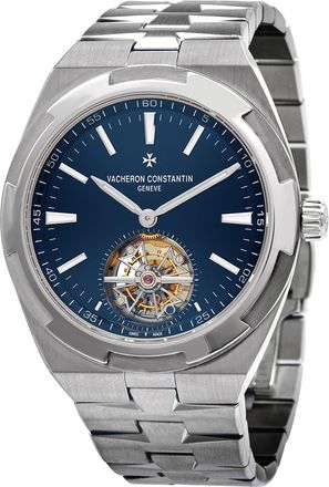 Vacheron Constantin Pre-owned Vacheron Constantin Overseas Blue (Tourbillon) Dial Mens Watch 6000V/110A-B544