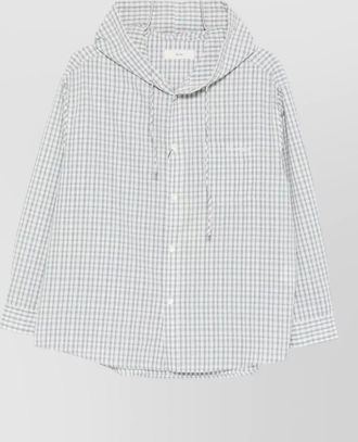 Dunst checked hooded shirt jacket