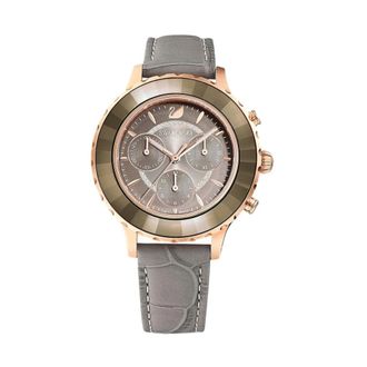 Swarovski Accessoires, Dames, Roze, ONE Size, Leer, Octea Lux Chrono