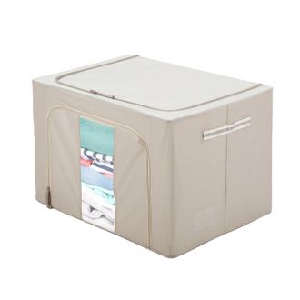 KASANOVA Scatola armadio 62x44x40 cm doppia cerniera tortora