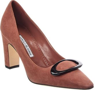 Manolo Blahnik Fenixhi 90 Suede Pump