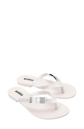 Melissa Harmonic Flip Flop in White at Nordstrom Rack, Size 10