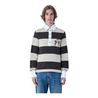 Vivienne Westwood Polo Shirts, male, Brown, Size: 2XL Archive Rugby Cotton Polo Shirt