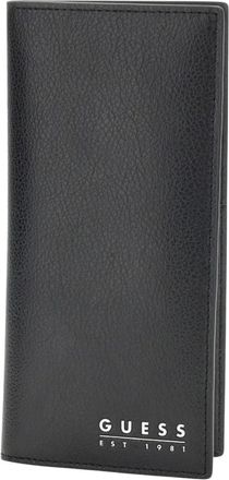 Guess Leren Portemonnee - Heren - Portefeuilles - Zwart - ONE Size - Leer - Accessoires