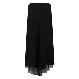Victoria Beckham Maxi Skirts, female, Black, Size: XS Flared Midi Skirt