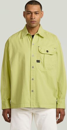 G-Star Pleated Boxy Long Sleeve Overhemd - Groen - Heren