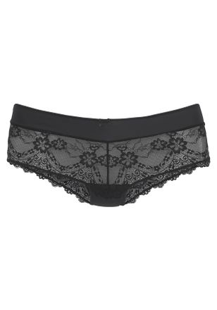 Lascana Panty LASCANA Melissa, Damen, Gr. 44/46, schwarz, Obermaterial: 90% Polyamid, 10% Elasthan, Unterhosen Panty, aus feiner, floraler Spitze