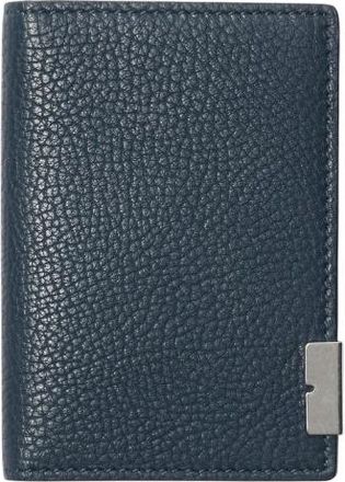 Burberry Bateman B Cut Leather Folding Card Case