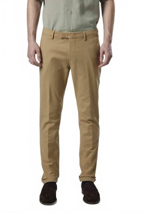 Nn.07 Scott Regular Fit Tapered Leg Mid Rise Pant In Khaki