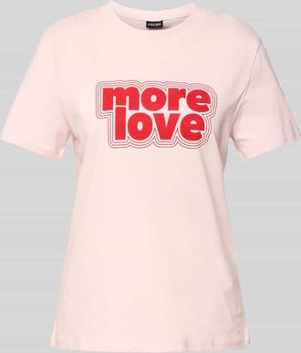 Pieces Regular Fit T-Shirt aus reiner Baumwolle Modell TAMERA in Rosa, Gr&ouml;&szlig;e XS