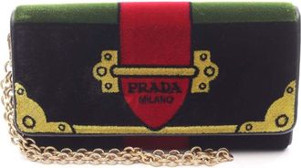Prada Pre-owned Prada Velvet cahier Wallet on Chain Ladies OAL9MKC4H7W17GZ3