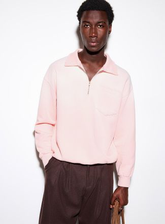 Le 31 Mens Zipped worn collar sweatshirt Imported from Seoul