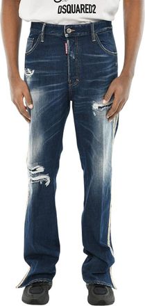 Dsquared2 Navy Blue Distressed Jeans