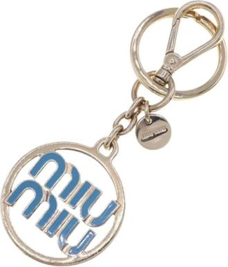 Miu Miu Pre-owned Accessories, female, Blue, Size: ONE SIZE Pre-owned Keyring