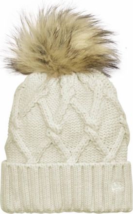 New Era Unisex Faux Fur Pom Beanie In Ivory