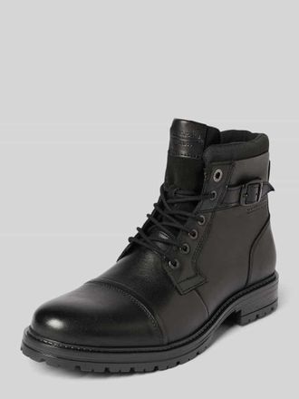Jack & Jones Schn&uuml;rstiefel mit Label-Detail Modell DEXTER in Black, Gr&ouml;&szlig;e 45