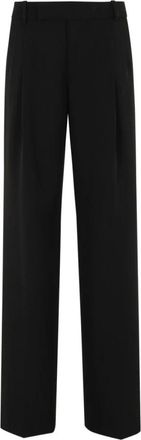 Federica Tosi Pantaloni con tasche - Dames - Wijde Broeken - Zwart - M - Broeken