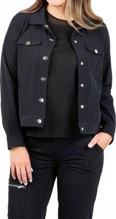 Peace of Cloth Womens Ruby Jean Jacket In Black