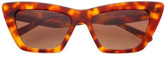 Freyrs Eyewear Siena Cat Eye Sunglasses in Brown Tortoise at Nordstrom