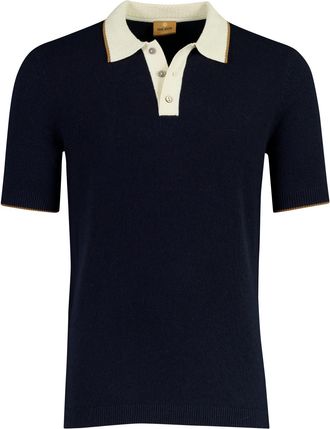 Mos Mosh Mos Mosh poloshirt donkerblauw stretch