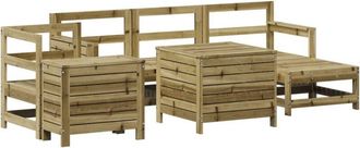 vidaXL vidaXL 7 Piece Garden Sofa Set Impregnated Wood Pine