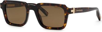 Chopard SCH376 Polarized 909P Mens Sunglasses Tortoiseshell Size 52