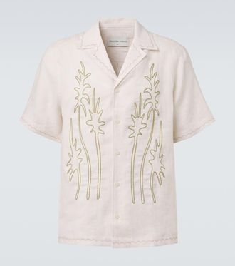 Frescobol Carioca Alvs linen embroidered shirt