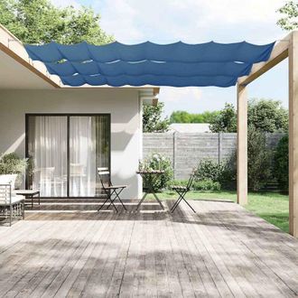 vidaXL Toldo Vertical Tela Oxford Azul 140x1200 Cm Vidaxl