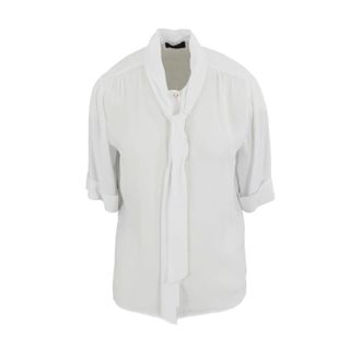 Liu Jo Dames, Blouses & Shirts, Wit, Maat: L Viscose