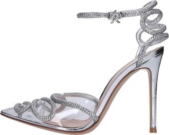 Gianvito Rossi Atlantis Plexitrasparente - Dames - Sandalen met hakken - Grijs - 38 EU - Leer - Schoenen