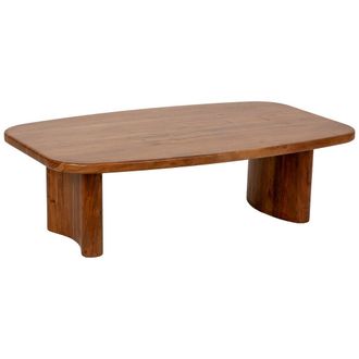 Wanderlust Deco Mesa De Centro De Madera Marr&oacute;n 130x80x40h Cm
