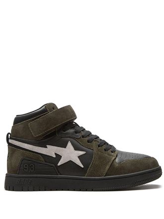 A Bathing Ape Block Sta Hi Dark Grey sneakers - unisex - Rubber/Leather - 11 - Green
