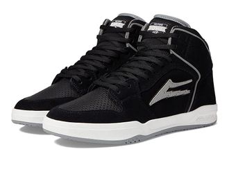 Lakai Telford Mens Shoes Black/Reflective Suede : 9 D - Medium