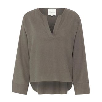 MY ESSENTIAL WARDROBE DiasMW Blouse - female - My Essential Wardrobe - Blouses - Brown - 2XL - Blouses & Shirts