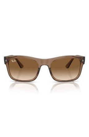 Ray-Ban 56mm Gradient Square Sunglasses in Brown Gradient at Nordstrom Rack