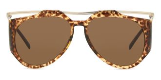 Saint Laurent SL M137 AMELIA 002 Womens Sunglasses Tortoiseshell Size 55