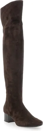 Carel Womens Brown Ankle Boots With Side Zip Closure Calf Suede