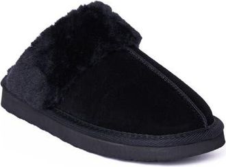 Minnetonka Chesney Mule Slipper in Black Suede at Nordstrom, Size 10