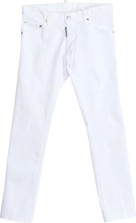 Dsquared2 Recht Gesneden Lange Broek - Heren - Slim Fit Jeans - Wit - XS - Katoen - Jeans