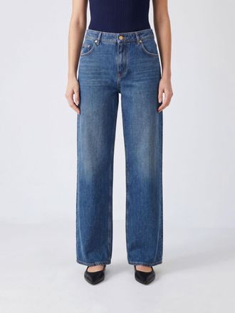 Dolce & Gabbana Jeans straight a vita media in denim stone washed