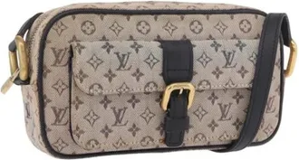 Louis Vuitton Vintage, unisex, Bruin, ONE Size, Leer, Pre-owned Monogram Mini Canvas Shoulder Bag