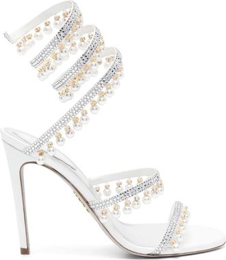 Rene Caovilla Sandali Chandelier 105mm - Argento